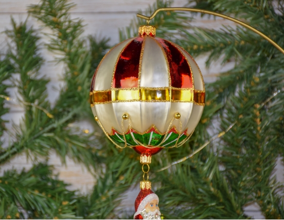 Décorations de suspension de montgolfière du père Noël