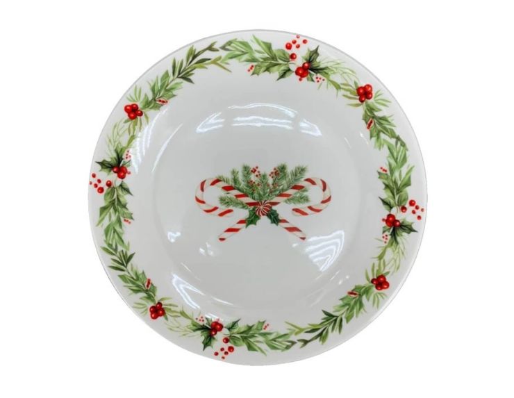 Assiette sucres d'orge porcelaine 20cm