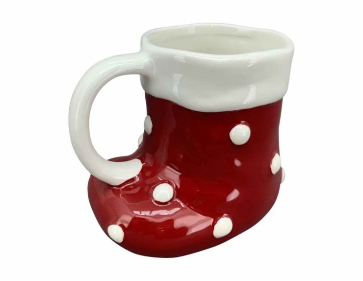 Tasse de Noël botte H10cm 300ml