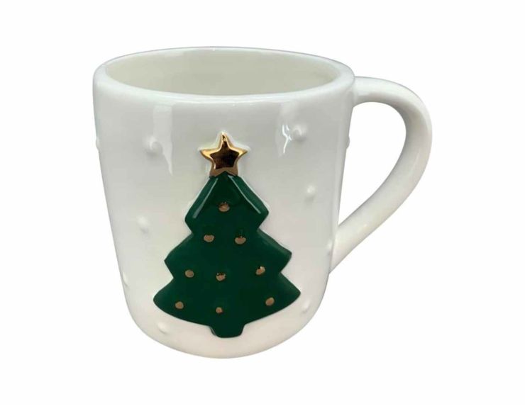 Tasse de Noël sapin vert 330ml