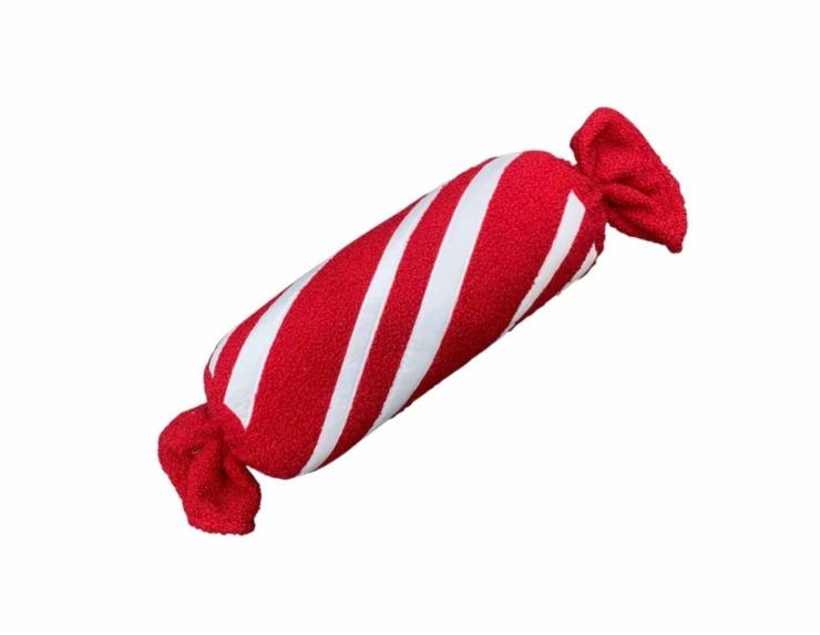 Coussin bonbon rouge 32cm