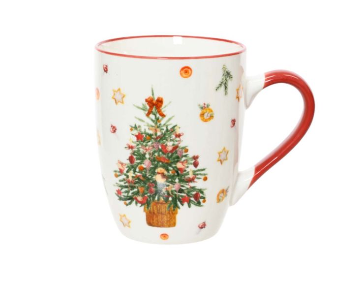 Tasse de Noël blanche avec sapin de Noël 

Hauteur 12cm

Capacité 330ml