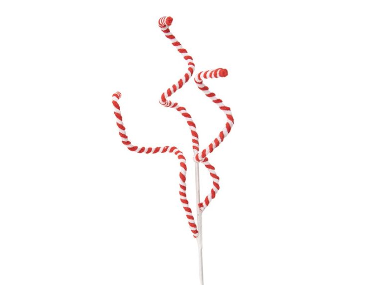 Branche décorative spirales H66cm